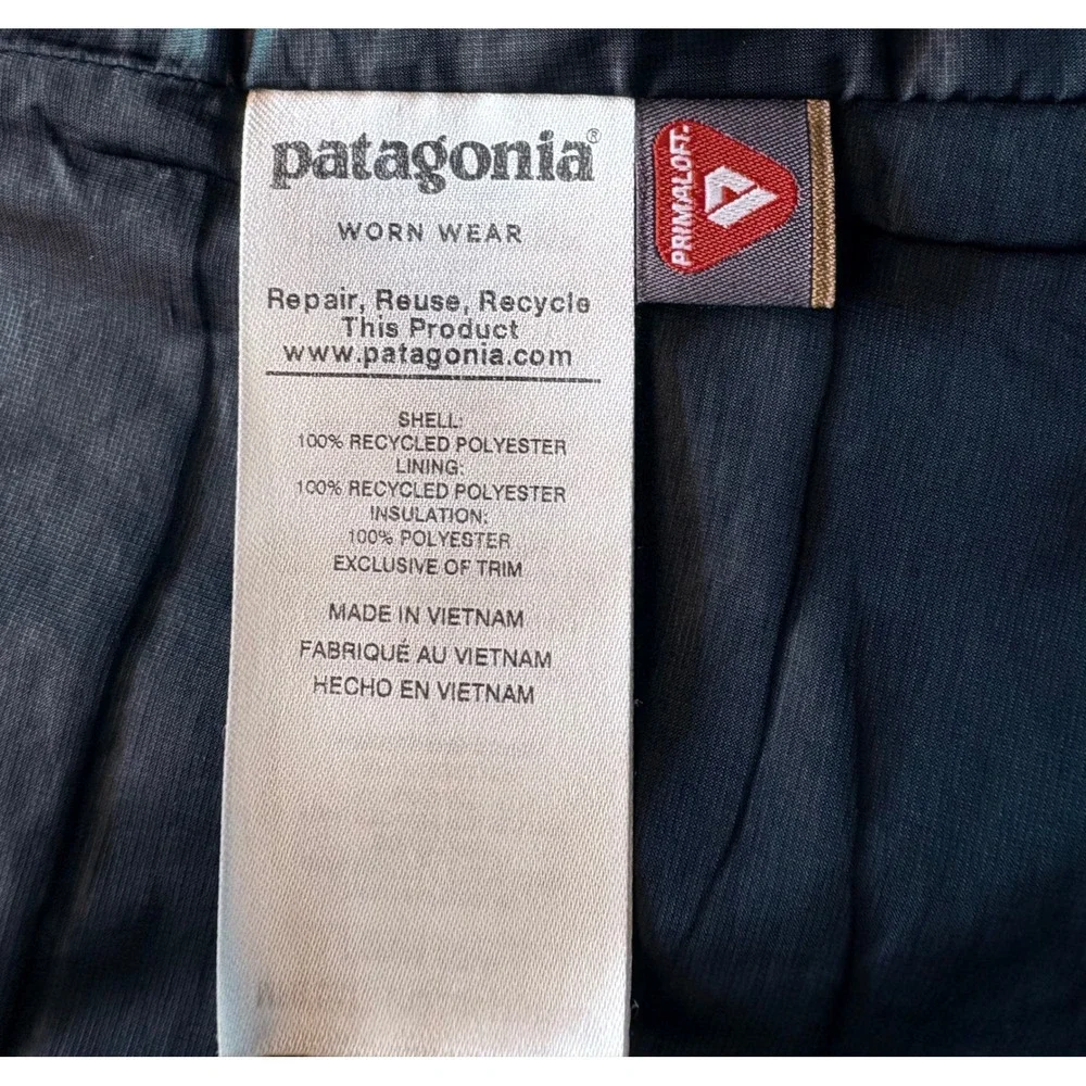 Patagonia Nano Puff Vest Womens Medium Black Primaloft Insulated 84247 SP19